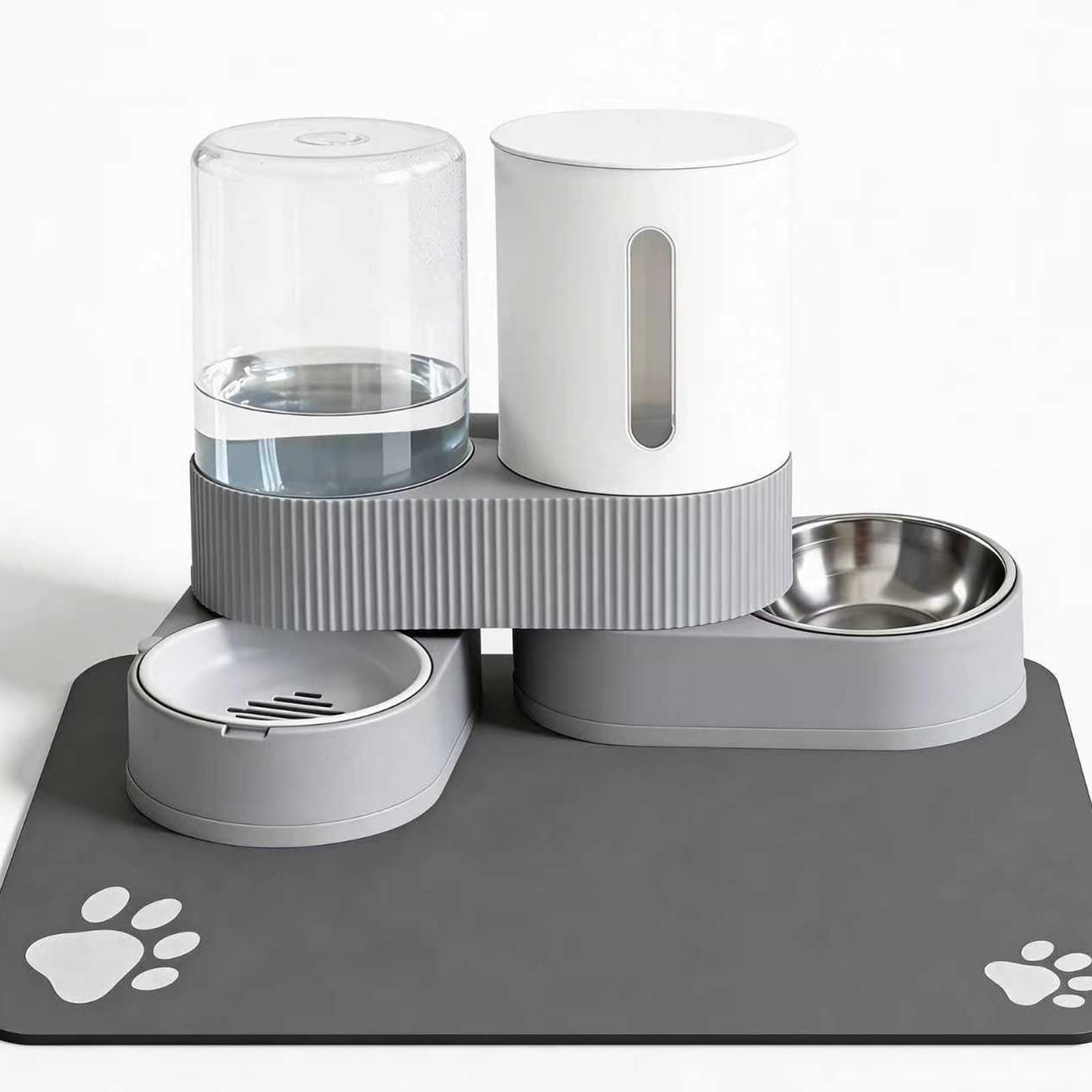 Gravity Pet Feeder & Water Dispenser Set (2-Pack)