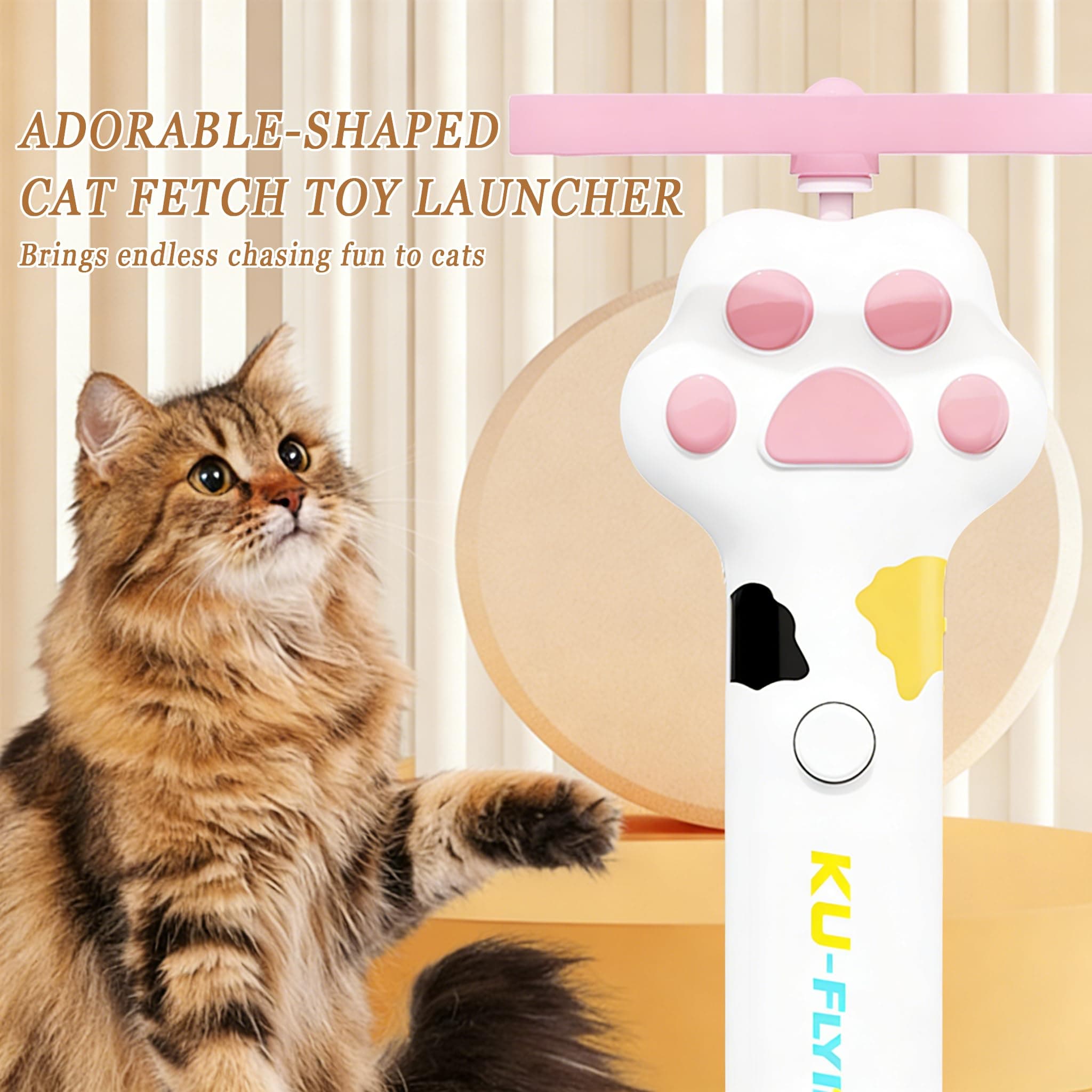 Rechargeable Cat Disc Launcher Toy — photo 2