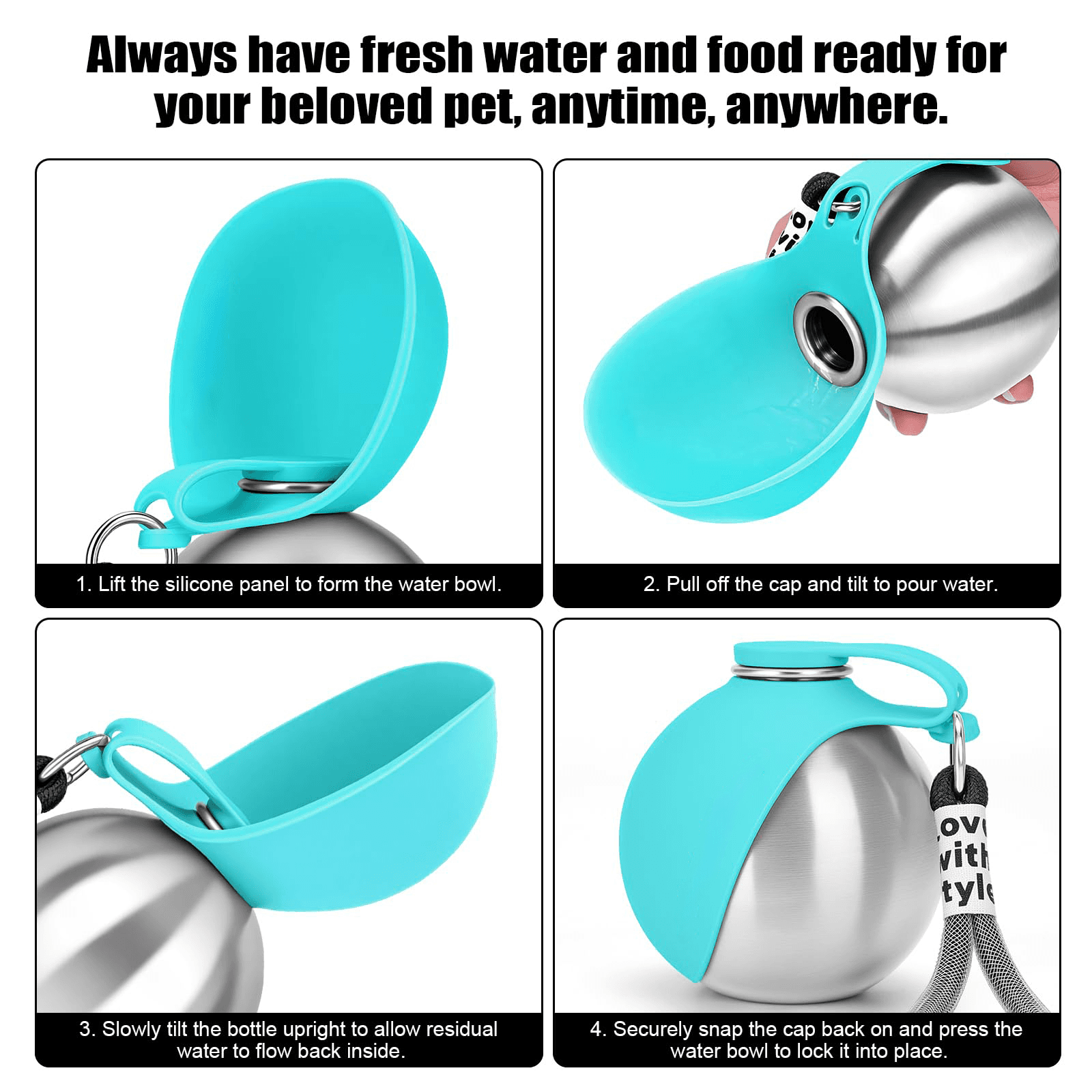 Portable Dog Travel Water Bottle — photo 4