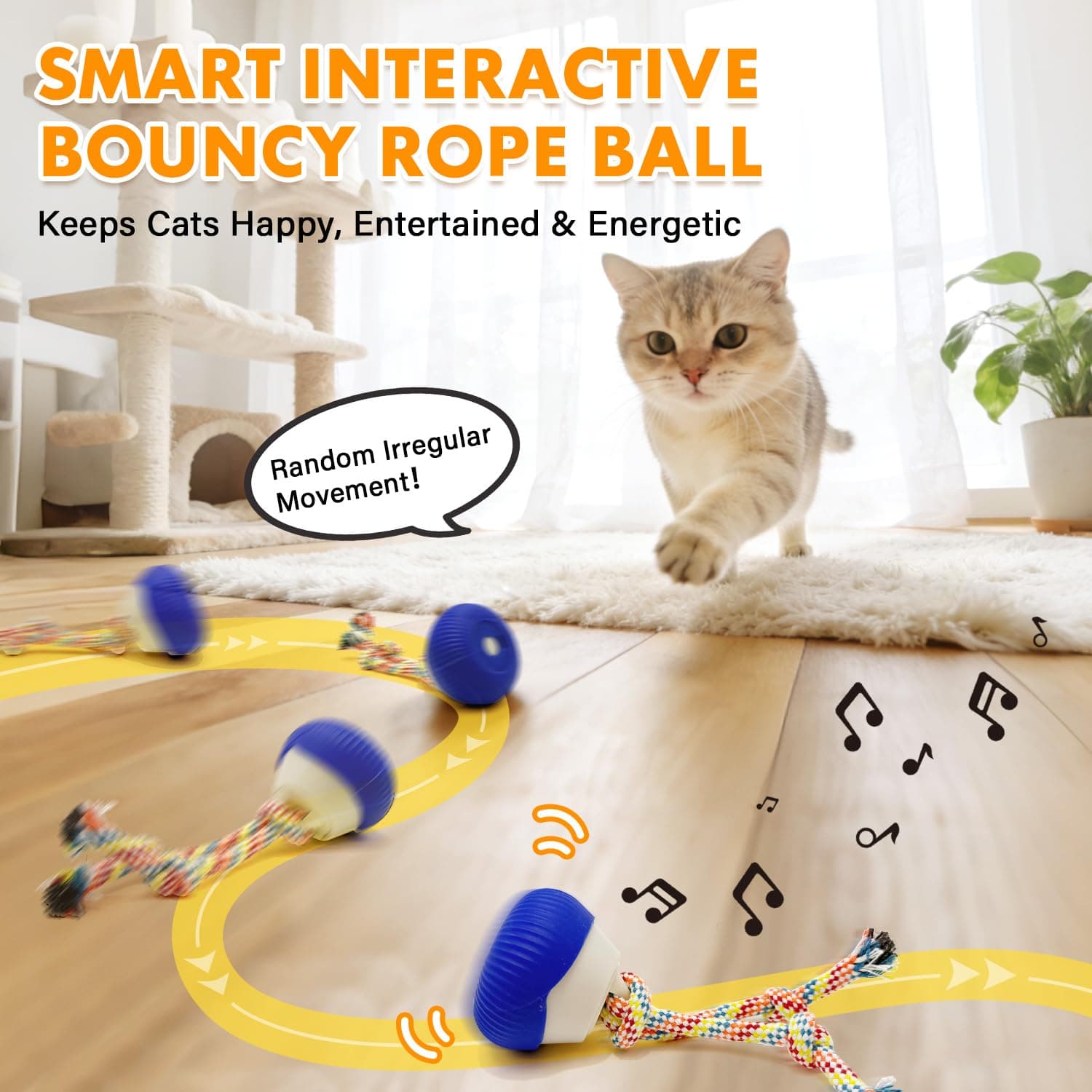 Rechargeable 360° Interactive Cat Toy — photo 3