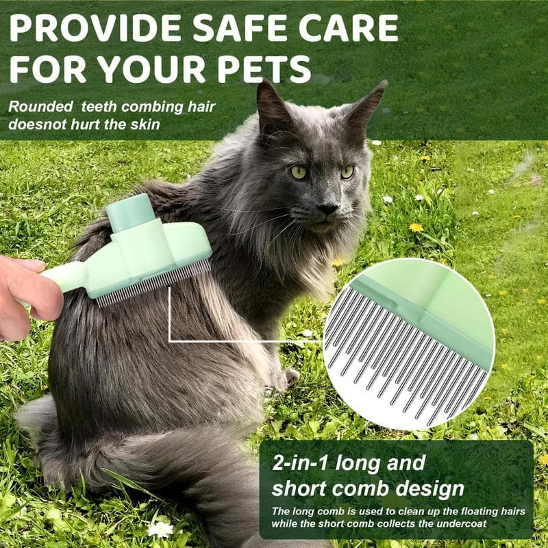Self-Cleaning Pet Grooming Comb — photo 3