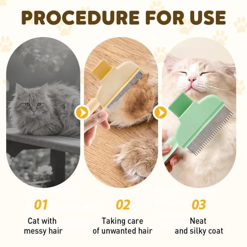Self-Cleaning Pet Grooming Comb — photo 4