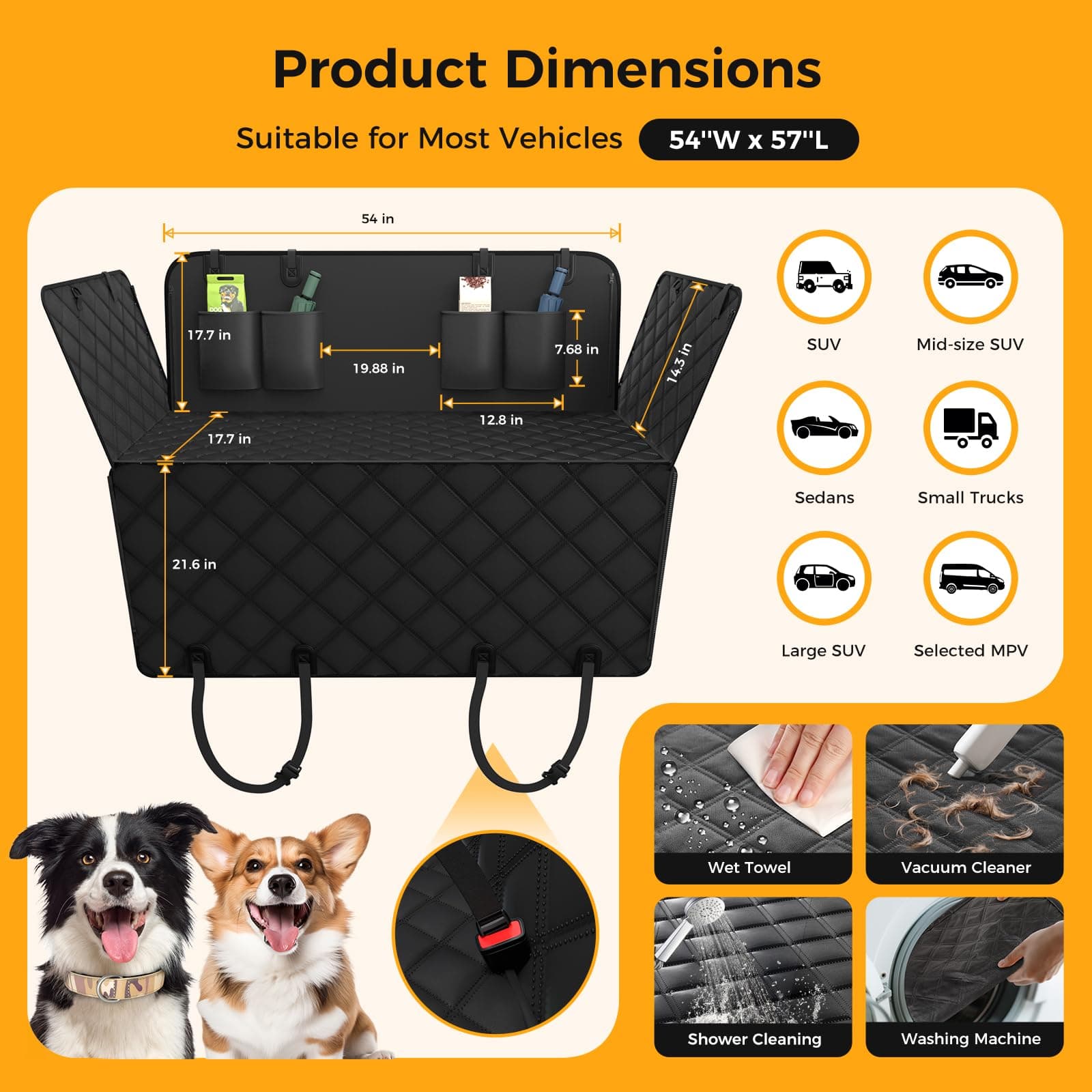 Waterproof Dog Car Seat Cover & Hammock — photo 3