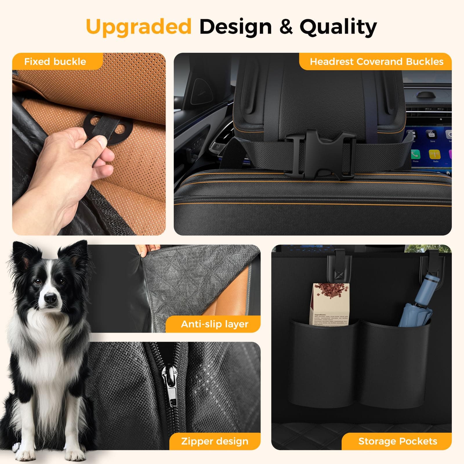 Waterproof Dog Car Seat Cover & Hammock — photo 5
